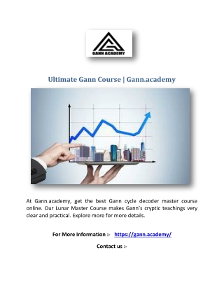 ultimate gann course gann academy