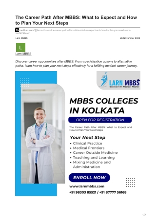 medium.com-The Career Path After MBBS What to Expect and How to Plan Your Next Steps