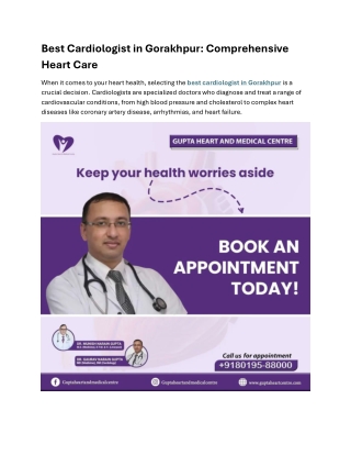 Best Cardiologist in Gorakhpur