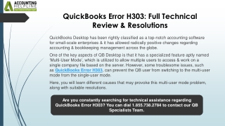 quickbooks error h303 full technical review resolutions