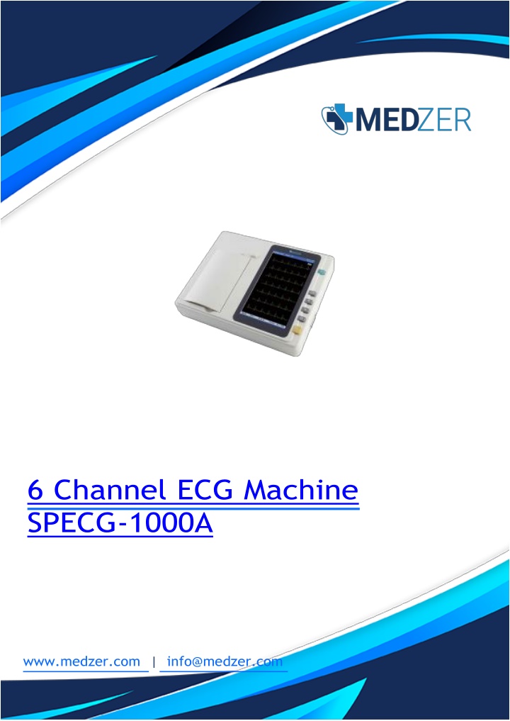 6 channel ecg machine specg 1000a