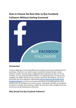 how to choose the best sites to buy facebook