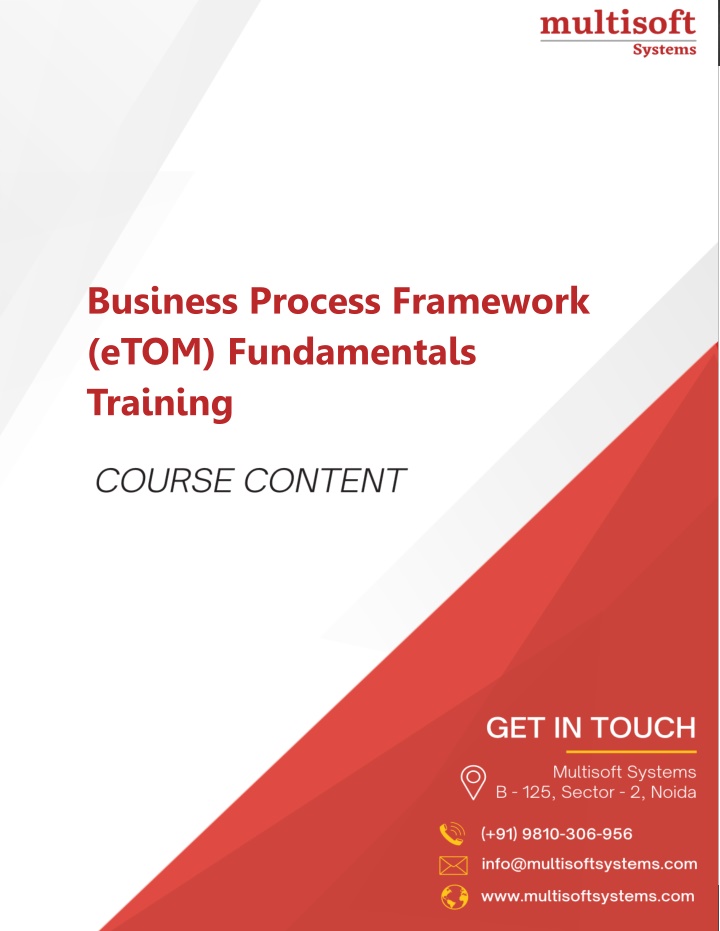 business process framework etom fundamentals