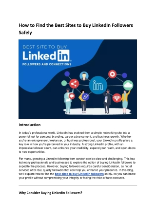 how to find the best sites to buy linkedin