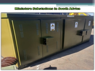 Miniature Substations in South Africa