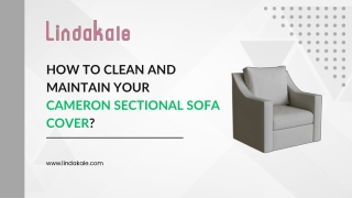 how to clean and maintain your cameron sectional