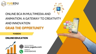 Online BCA in Animation: Online BCA in Multimedia|Yugedu Education