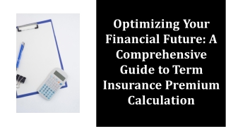 optimizing your financial future a comprehensive