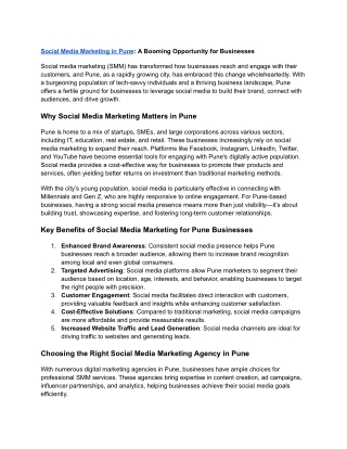 Horizayn Social Media Marketing in Pune: Elevate Your Brand's Online Presence