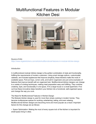 multifunctional features in modular kitchen desi