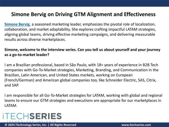 simone bervig on driving gtm alignment