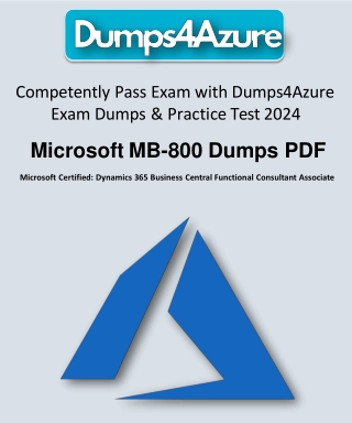 Pass Microsoft MB-800 Practice Fast with Dumps4Azure