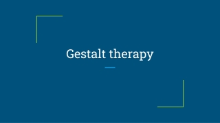 gestalt therapy