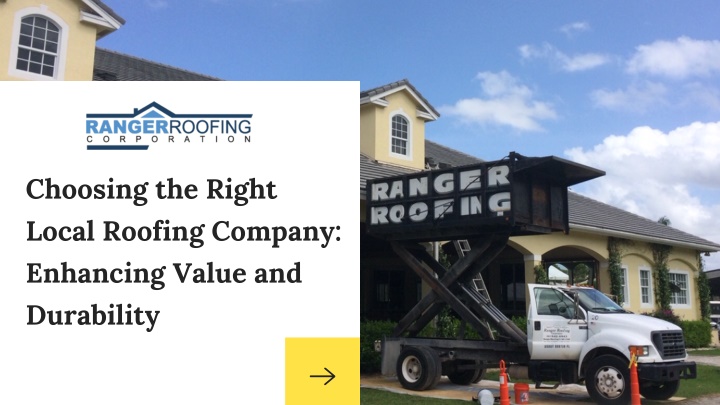 choosing the right local roofing company