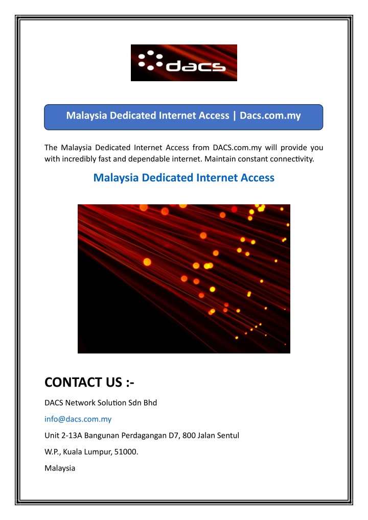 malaysia dedicated internet access dacs com my