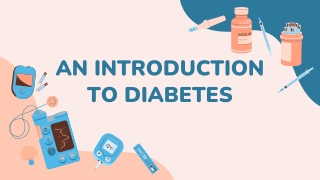 an introduction to diabetes