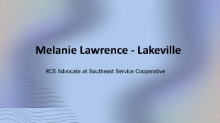 Melanie Lawrence - Lakeville - A Guiding Luminary