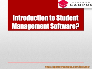 introduction to student management software
