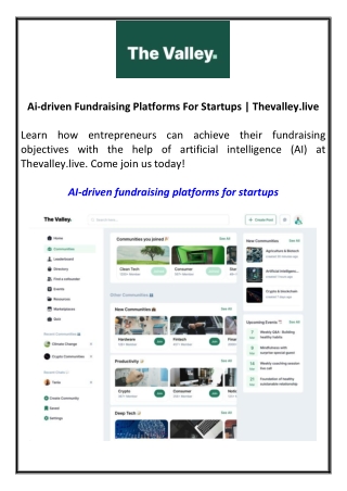 ai driven fundraising platforms for startups