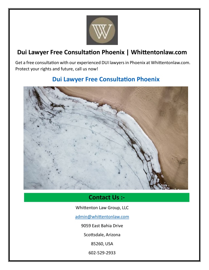 dui lawyer free consultation phoenix