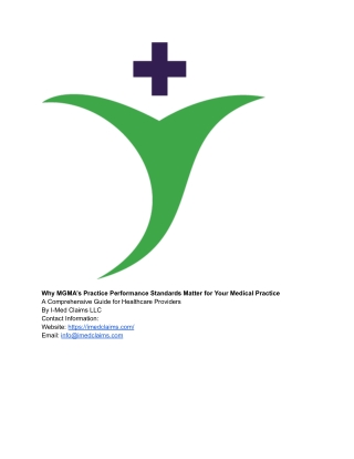why mgma s practice performance standards matter
