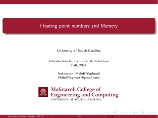 floating point numbers and memory