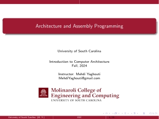 architecture and assembly programming