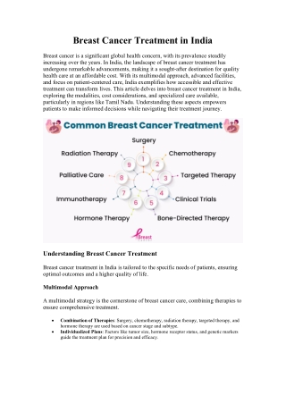 Breast Cancer Treatment in India