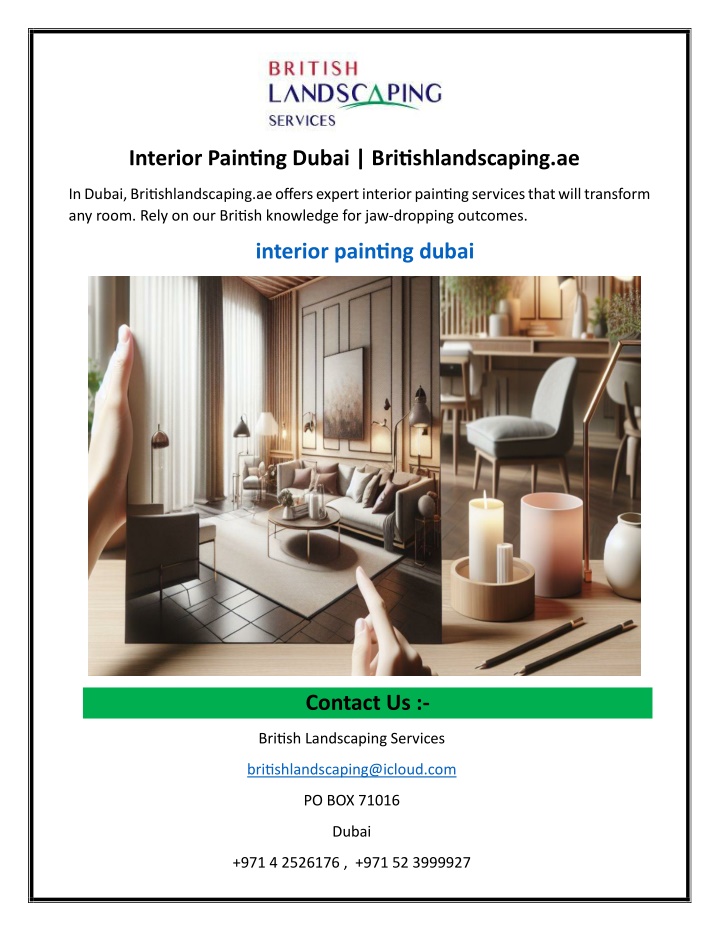 interior painting dubai britishlandscaping ae