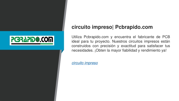 circuito impreso pcbrapido com utiliza pcbrapido