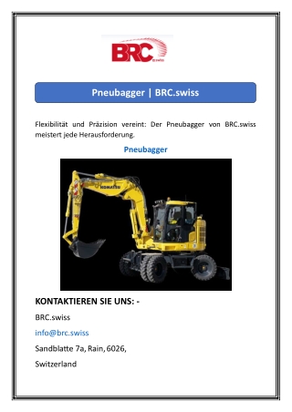 pneubagger brc swiss