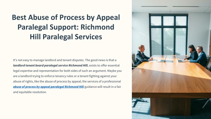 best abuse of process by appeal paralegal support