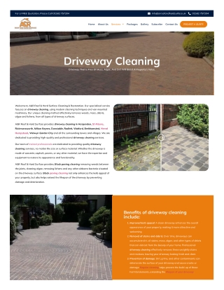 Professional Driveway Cleaning Services in Radlett | A & R Cleaning