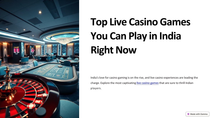 top live casino games you can play in india right