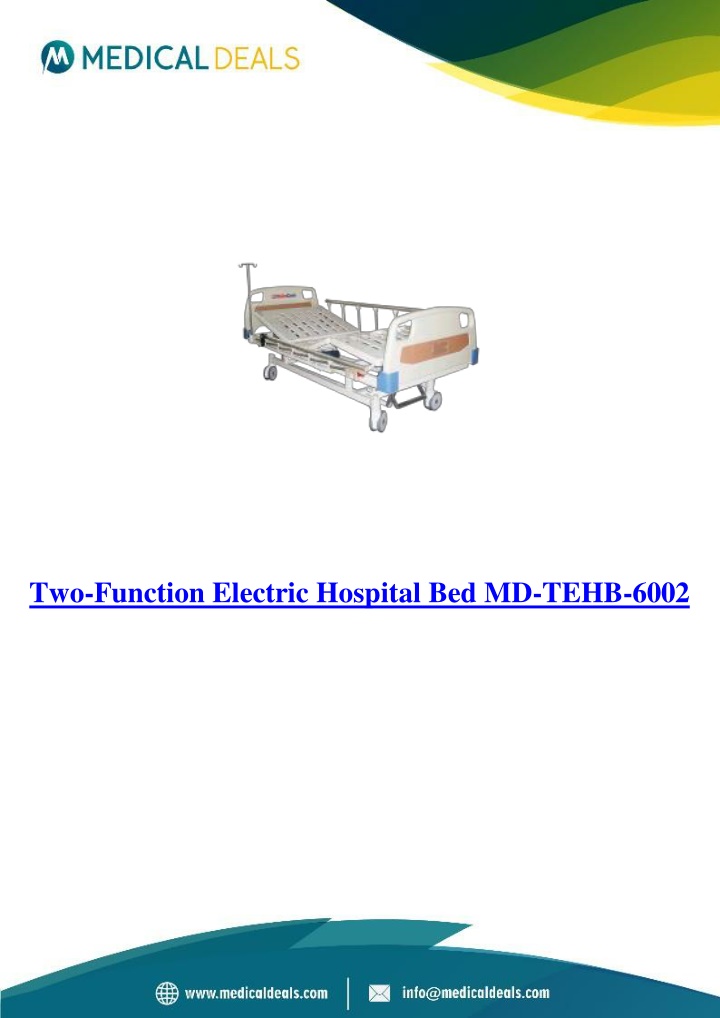 two function electric hospital bed md tehb 6002