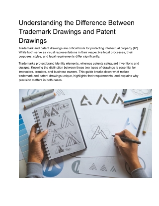 Understanding the Difference Between Trademark Drawings and Patent Drawings