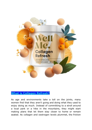 what is collagen refresh