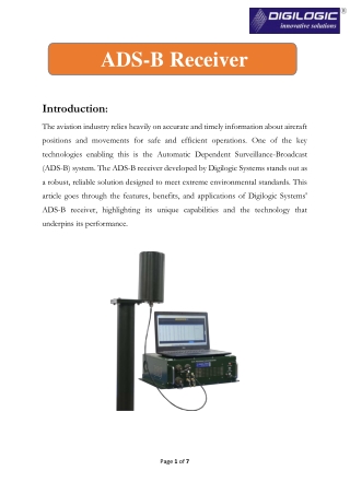 ADS-B Receiver from Digilogic Systems