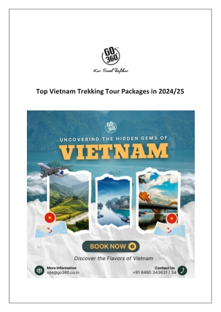 Top Vietnam Trekking Tour Packages in 202425