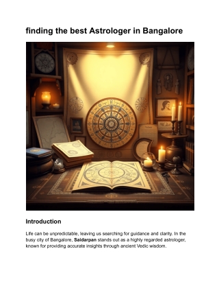 finding the best Astrologer in Bangalore