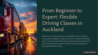 from beginner to expert flexible driving classes