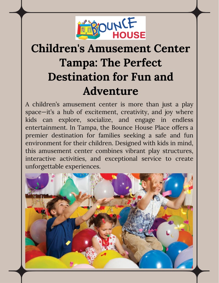 children s amusement center tampa the perfect