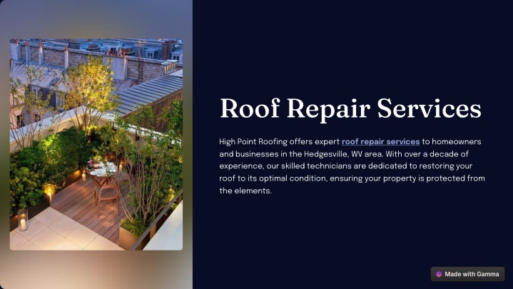 roof repair service