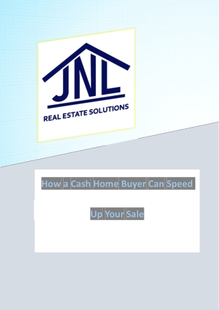 How a Cash Home Buyer Can Speed Up Your Sale