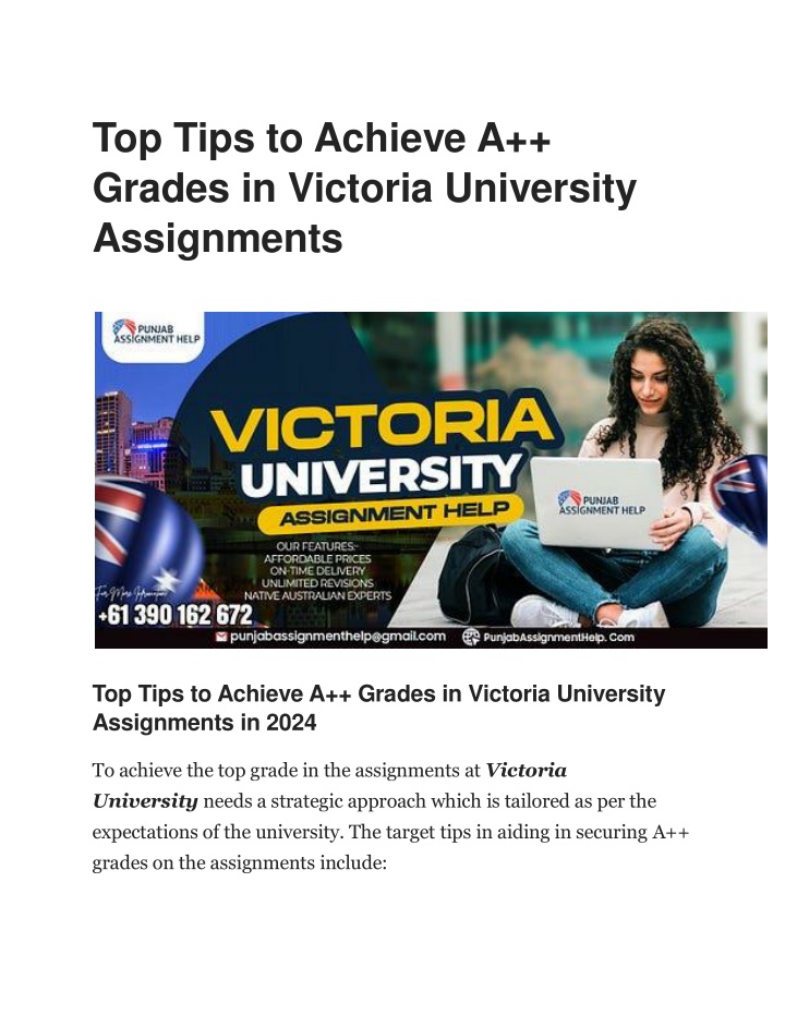 top tips to achieve a grades in victoria