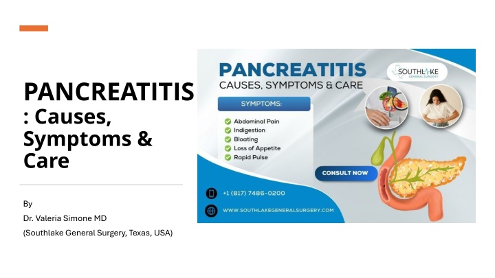 pancreatitis causes symptoms care