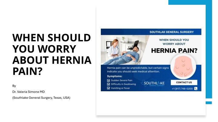 when should you worry about hernia pain