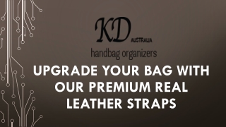 Upgrade Your Bag with Our Premium Real Leather Straps