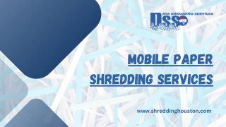 Mobile Paper Shredding Services