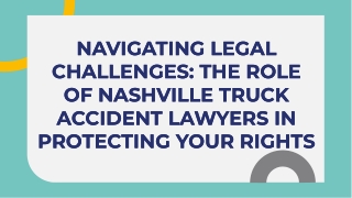 Nashville Truck Accident Lawyers